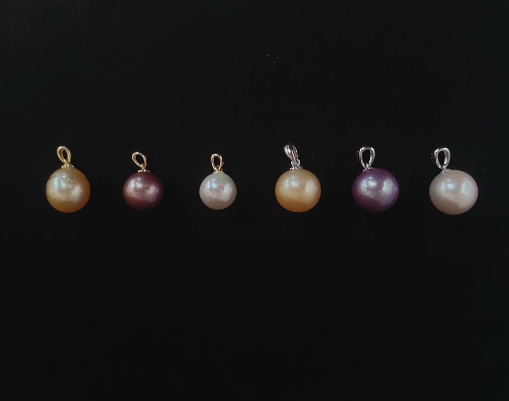 Pendant Pearl Round Mix 11-13mm