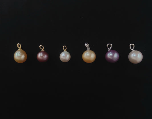 Pendant Pearl Round Mix 11-13mm