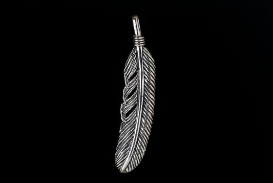 Pendant Feather Indian 6.5cm