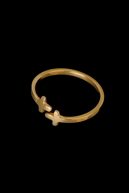 Small Ring Cross Double