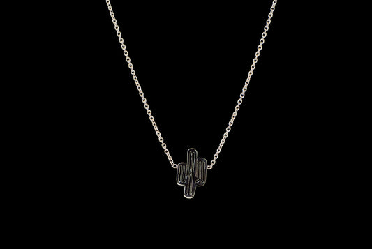 Necklace Cactus with Chain - Bambu Silver Jewellry