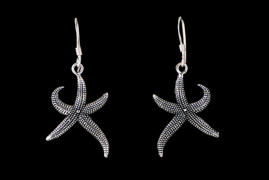 Earring Sea Star Hook Oxid 2.5cm