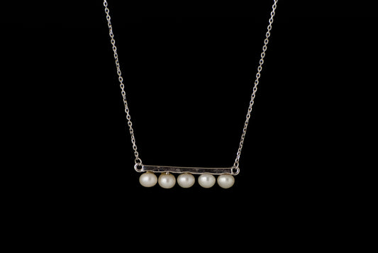 Necklace Pearl with Chain 5 In 1