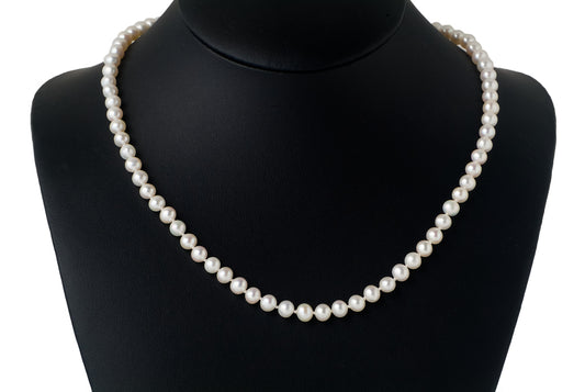 Necklace Pearl Round 4-5mm X 45cm