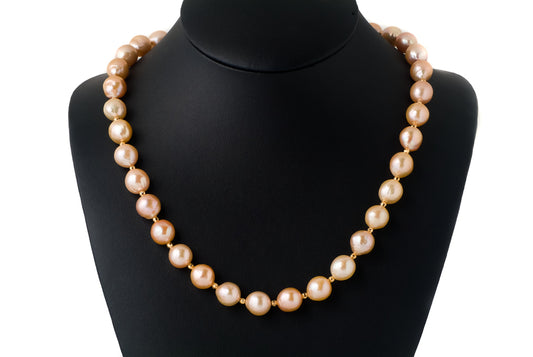 Necklace Pearl Mix Colour With Beads 12-13mm X 50cm