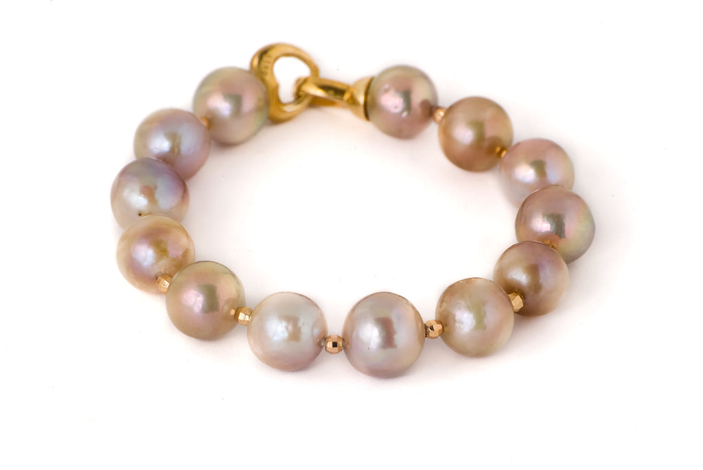 Necklace Pearl Beads Set Bracelet Mix 11-13mm