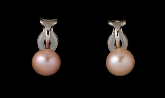 Earring Pearl Clip Soft - Bambu Silver Jewellry