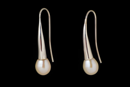 Earring Pearl Drop Bro - Bambu Silver Jewellry