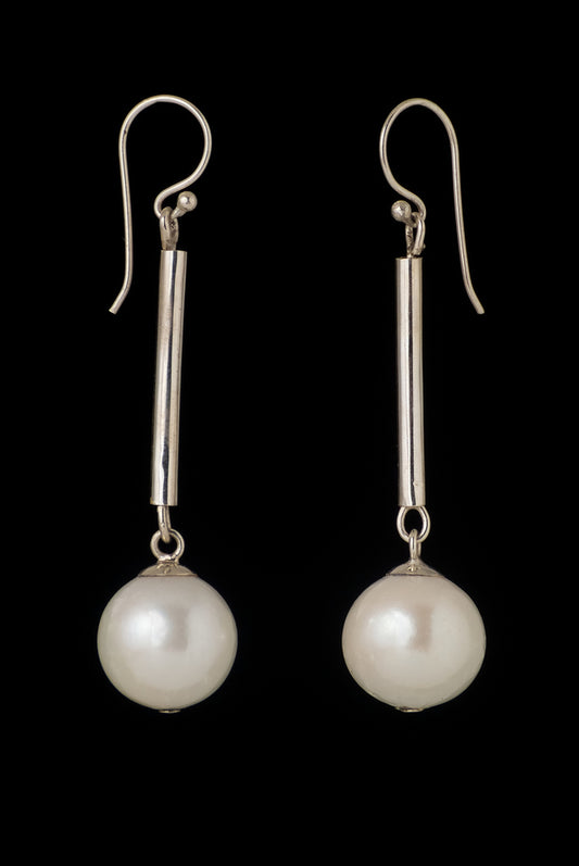 Earring Pearl with Big Stick 11-12mm