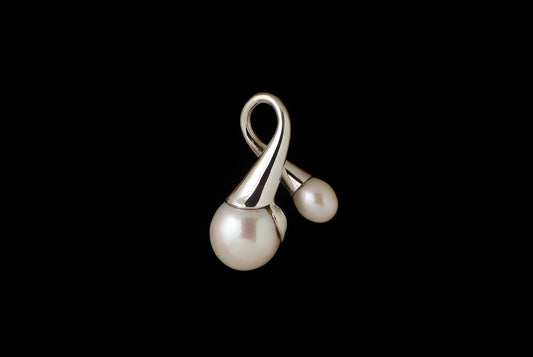 Pendant Pearl 2 In 1 Abstract Bro 3mm x 8mm