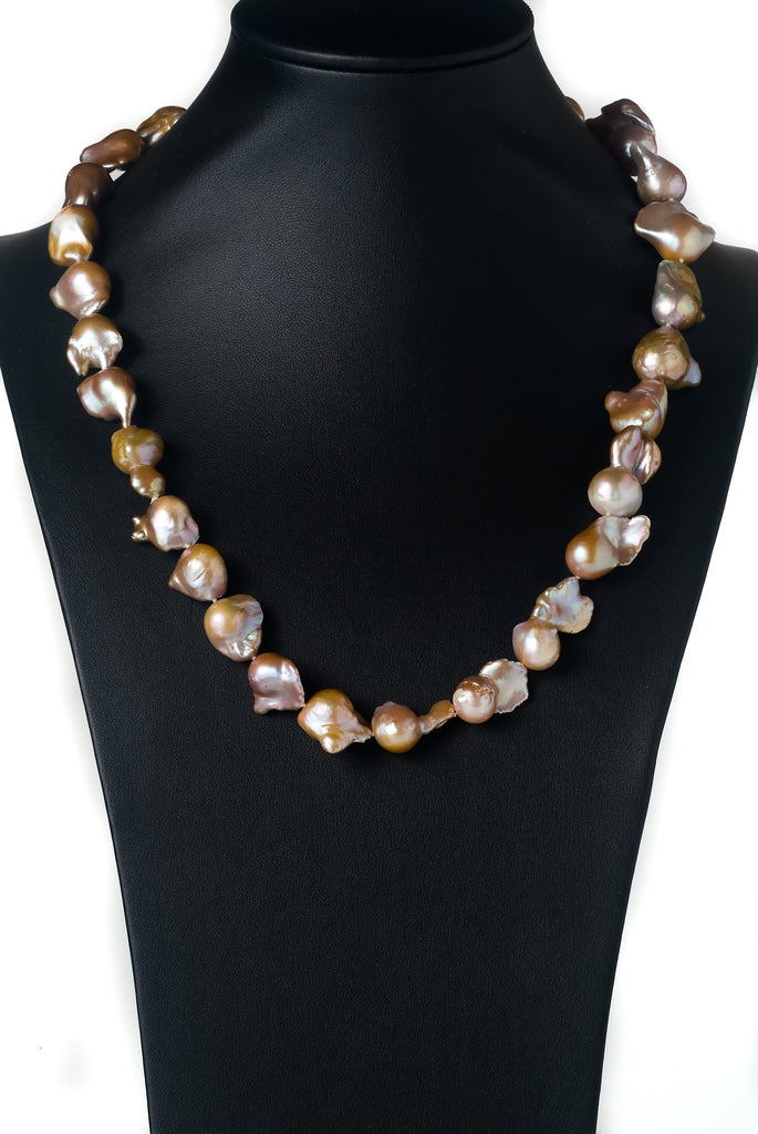 Necklace Pearl Baroque Abstract Small 2-3 X 60cm