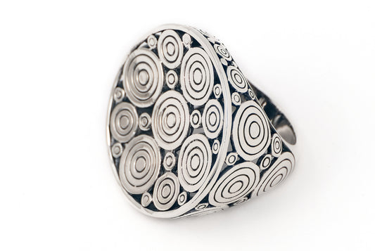 Ring Circle Planet - Bambu Silver Jewellry