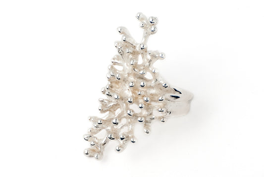Ring Coral - Bambu Silver Jewellry