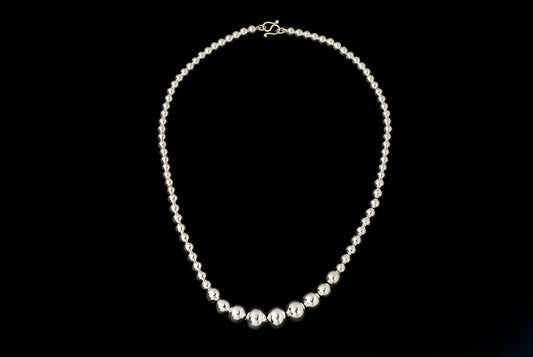 Necklace Ball Mix size - Bambu Silver Jewellry