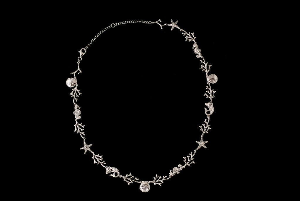 Necklace Sea Coral Adjustable - Bambu Silver Jewellry