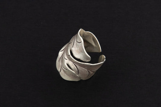 Ring Hills Leaf Set Free Size - Bambu Silver Jewellry