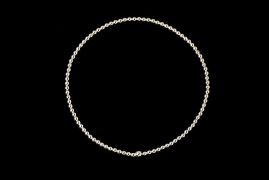 Bracelet Ball Elastic - Bambu Silver Jewellry