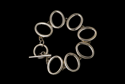 Bracelet Pipe Oval - Bambu Silver Jewellry