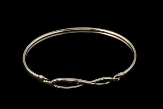 Bracelet Infinity Plain 4mm - Bambu Silver Jewellry