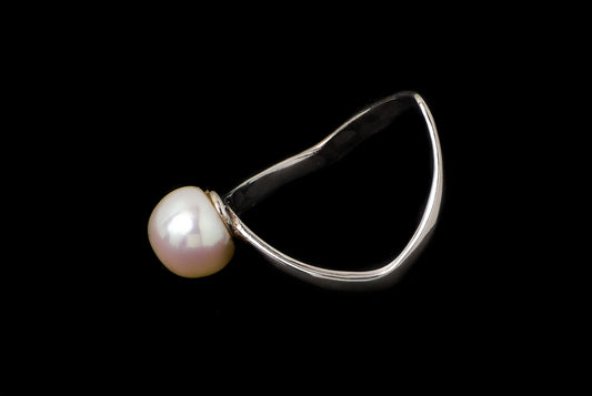 Ring Pearl Abstract 8mm
