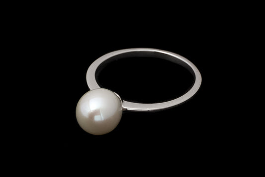 Ring Pearl Round Basic 8-10mm