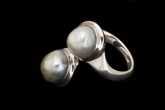 Ring Pearl Twin South Sea Pearl