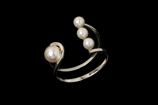 Ring Pearl Small 4 in 1 - Bambu Silver Jewellry