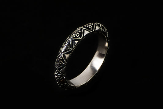 Ring Silver Gold Jawan Triangle 4mm