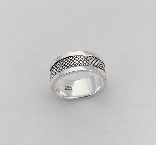 Ring Lines With Unisex 8mm