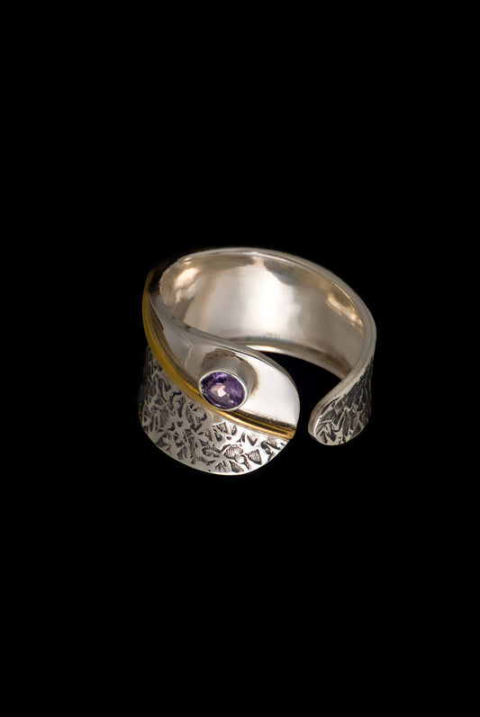 Ring Oxid Rock With Stone 1.5cm