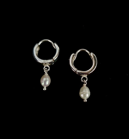 Earring Aro Small With Pearl