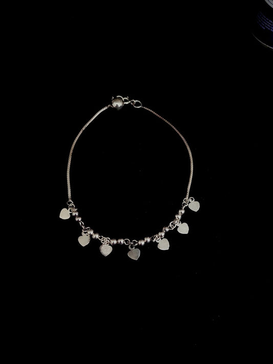 Angklet Hearts Balls Plain