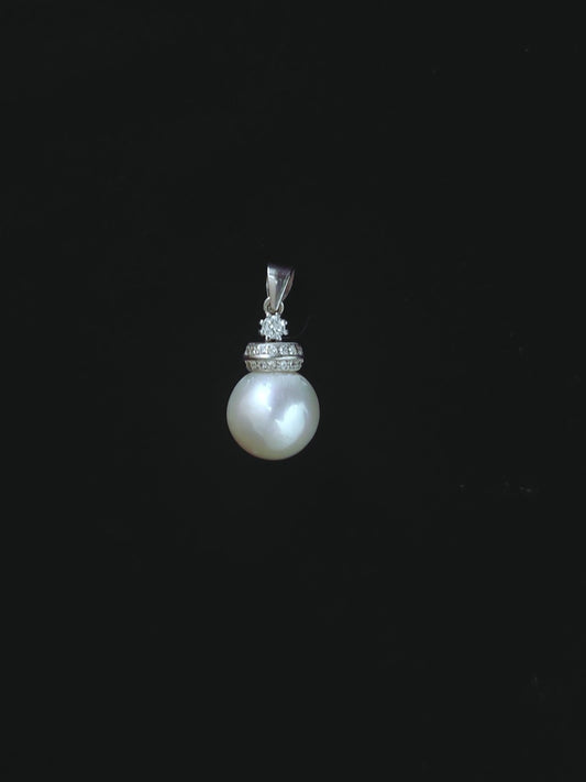 Pendant Pearl Zircon Mix 10-13mm