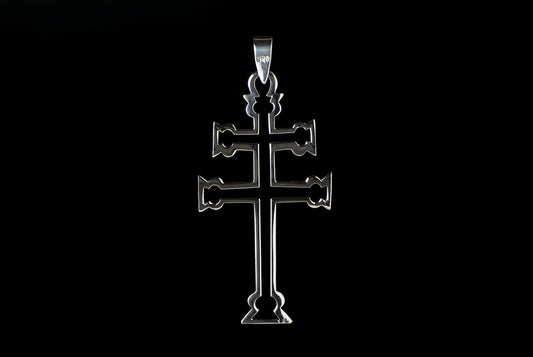 Pendant Cross Double 4.7 x 2.5cm