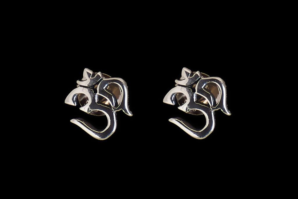 Earring Stud Om India Extra Small - Bambu Silver Jewellry