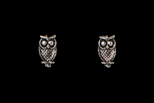 Earring Stud Owl Small