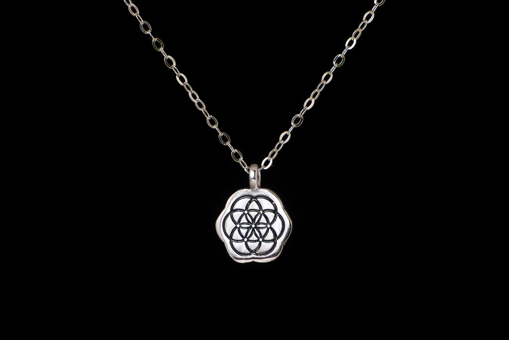 Necklace Seed Of Life with Chain - Bambu Silver Jewellry