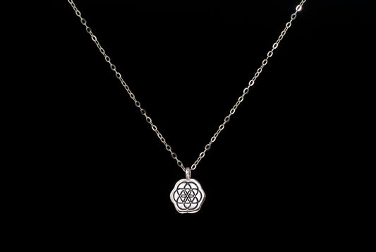 Necklace Seed Of Life with Chain - Bambu Silver Jewellry