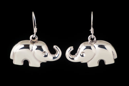 Earring Elephant Plain Medium 2.5 x 1.3cm