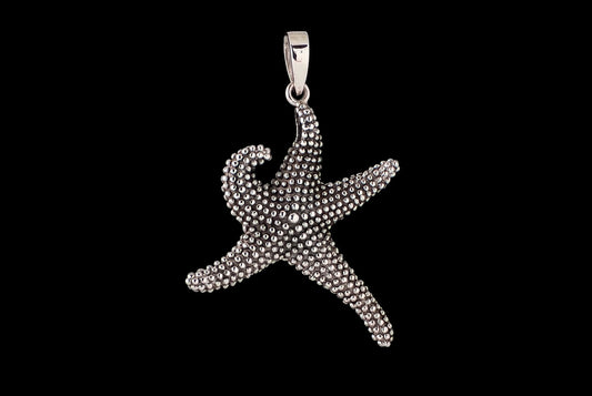 Pendant Sea Star Oxid Medium 3cm