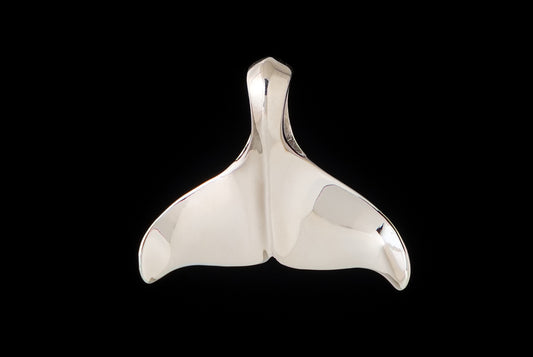 Pendant Whale Tail Plain Thick 2.5cm