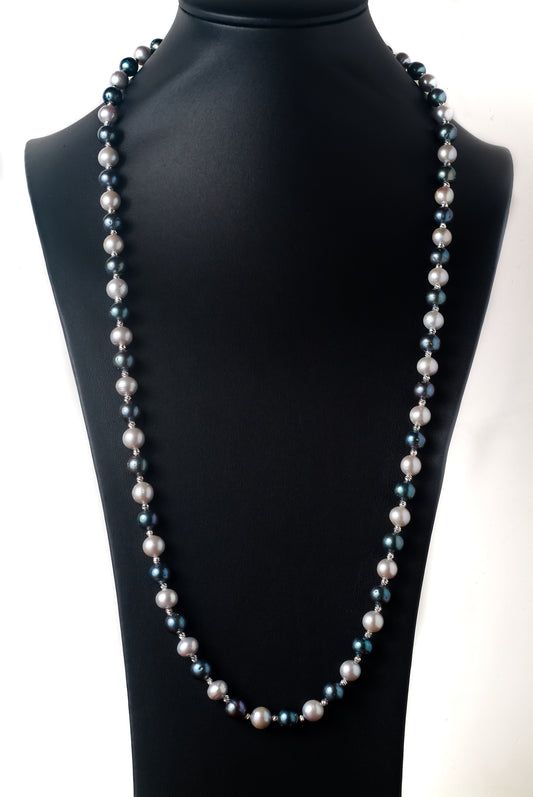 Necklace Pearl Mix Colour With Beads