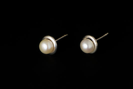 Earring Pearl Stud Basic All 9-10mm