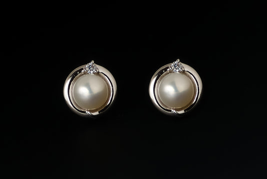 Earring Pearl Stud Kavin 9-10mm