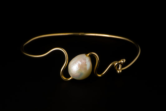 Bracelet Pearl Kawatan Abstract 2mm