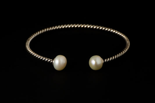 Cuff Pearl Twins Kawatan