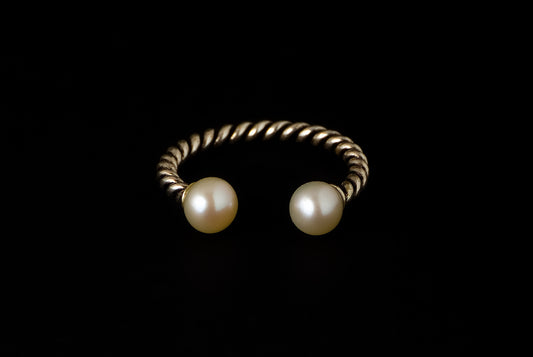 Ring Pearl Kawatan Twin