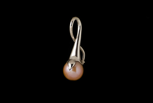 Pendant Pearl Abstract 13-14mm