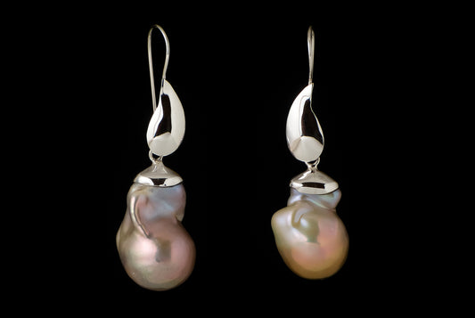 Earring Pearl Baroque Big Hook