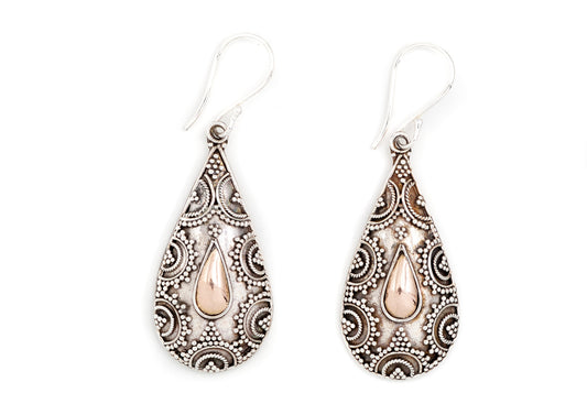 Earring Jawan Mas Oval 1.5x3.2cm